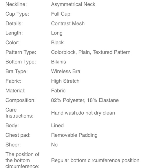 Sheer Mesh Contrast, One-Shoulder, Sexy, One-Piece Swimsuit - Picture 7 of 7